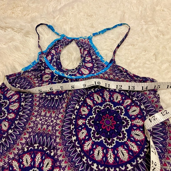 Mandala Print Mini Slip Dress 32 in bust - Picture 3 of 7